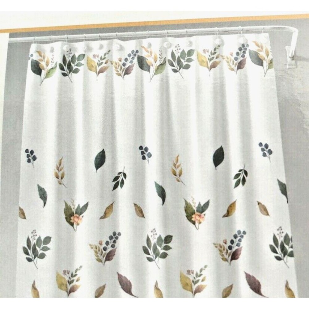 Thanksgiving Fall Fabric Shower Curtain Holiday Harvest Fall In The Air 72x72"